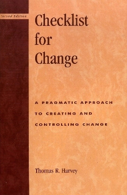 Checklist for Change(English, Paperback, Harvey Thomas R.)