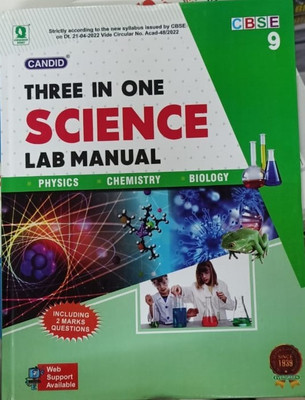 CANDID CBSE THREE IN ONE SCIENCE LAB MANUAL (PHYSICS, CHEMISTRY, BIOLOGY) CLASS-9(Paperback, EVERGREEN)