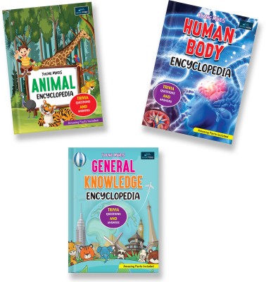 Young Minds Encyclopedia - Set of 3 Books - Animals , General Knowledge , and Human Body Encyclopedia For Kids(Paperback, BOOKFORD PUBLICATIONS PVT. LTD.)