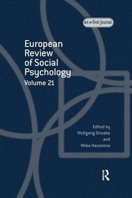 European Review of Social Psychology: Volume 21(English, Paperback, unknown)