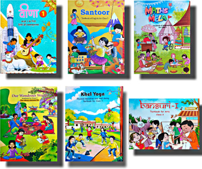 NCERT Class 3 All Book set (Santoor, Veena, Math Mela, Our Wondrous World, Khel Yoga, Bansuri) combo set of 6 Books(Paperback, NCERT)