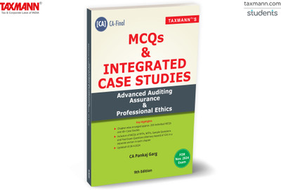 Taxmann's MCQs & Integrated Case Studies on Advanced Auditing Assurance & Professional Ethics (Paper 3 | Audit) – MCQs on RTPs/MTPs of ICAI, etc. | CA-Final | New Syllabus | Nov. 2024 Exam(Paperback, CA Pankaj Garg)