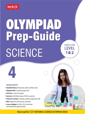 MTG Olympiad Prep-Guide Science Class 4 - Detailed Theory, Self Test with NSO Chapterwise Previous Year Question Paper For SOF 2023-24 Exam(Paperback, MTG Editorial Board)