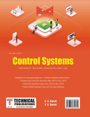 Control Systems for BE Anna University R21CBCS (III-ECE - EC3351)(Paperback, U.A. BAKSHI, V.U.BAKSHI)