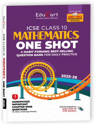 Educart ICSE Class 10 One-shot Question Bank 2026 Mathematics (strictly for 2025-26 boards)(Paperback, Sir Tarun Rupani, Educart)