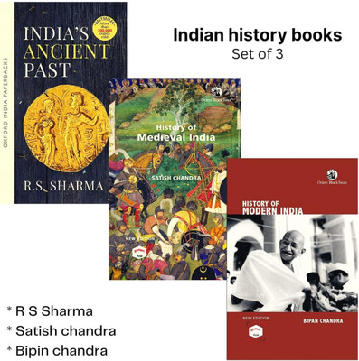 India's ancient past + History of medieval India + History of modern India 3 history book set(Paperback, Satish.bipin.rssharma)