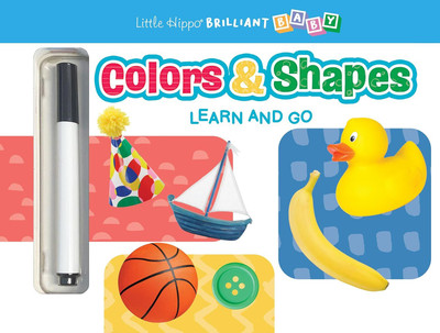 Learn and Go: Colors and Shapes Wipe Clean(English, Board book, Hippo Little)