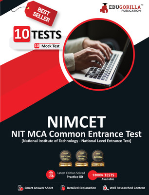 NIMCET 2023 : NIT MCA Entrance Exam - Mathematics, Computer Awareness, English, Analytical Ability and Logical Reasoning - 10 Mock Tests (1200 Solved MCQ) with Free Access to Online Tests  - 10 Mock Tests (1200 Solved MCQ) with Free Access to Online Tests(English, Paperback, Manglik Rohit)