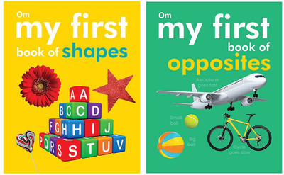 My First Book of Shapes and Opposites (Padded) (Set of 2 Books)(Board Book, Om Books Editorial Team)