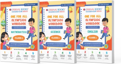 One For All Olympiad Workbook Class 1 Math, Science & Eng Books For 2024-25 Exam(English, Paperback, unknown)