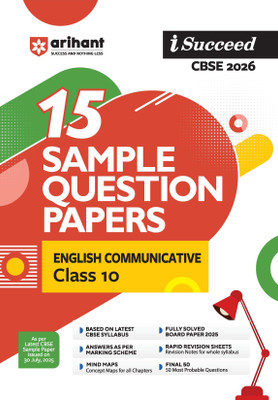 Arihant I Succeed CBSE Class 10 Sample Question Papers English Communicative 2026 | 15 Sample Papers | Based on Latest CBSE Specimen Paper | Answers as per Marking Scheme, Rapid Revision Sheets, Mind Maps, Final 50 Questions, Fully Solved Board Paper 2025 | English Medium(Paperback, Sumit Singh, Nir