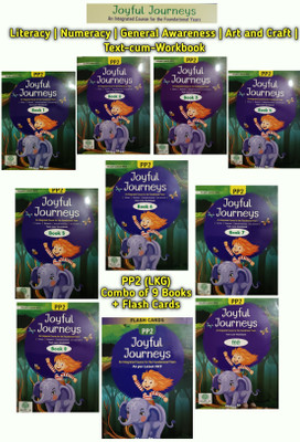 Joyful Journeys Text-cum-Workbook- PP2 (LKG) - An integrated Course for the Foundation Years - Literacy l Numeracy l General Awareness l Art & Craft l Hindi l Flash Cards (Combo of 9 Books) Peepal Tree Publications(Paperback, Peepal Tree Publications) Joyful Journeys Text-cum-Workbook- PP2 (LKG) - An integrated Course for the Foundation Years - Literacy l Numeracy l General Awareness l Art & Craft l Hindi l Flash Cards (Combo of 9 Books) Peepal Tree Publications(Paperback, Peepal Tree Publications)