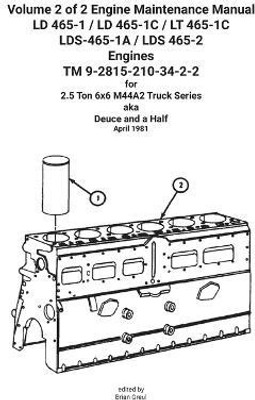 Volume 2 of 2 Engine Maintenance Manual LD 465-1 / LD 465-1C / LT 465-1C LDS-465-1A / LDS 465-2 Engines TM 9-2815-210-34-2-2(English, Paperback, U S Army)