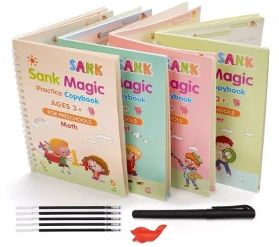 Sank Magic Practice Copybook, Magic Calligraphy Book Reusable(Spiral, China)