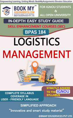 IGNOU BPAS-184 Logistics Management Study Guide (In Depth Guide) for Ignou Student(Paperback, BMA Publication)