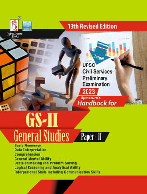 Handbook of General Studies | Civil Services Preliminary | Paper - 2 | 2023/Edition(Paperback, Spectrum Books Pvt Ltd)