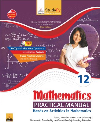 StudyFy CBSE Class 12th Mathematics Practical Lab Manual for 2024 Exam(Hardcover, StudyFy Editorial Board)