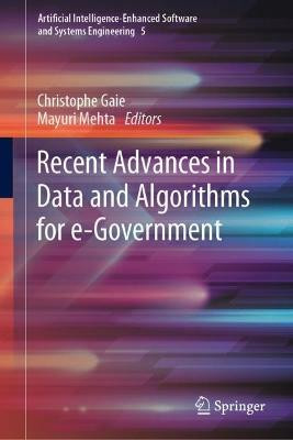 Recent Advances in Data and Algorithms for e-Government(English, Hardcover, unknown)