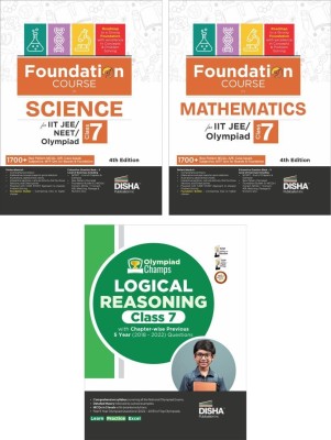 Foundation Course in Science, Mathematics & Logical Reasoning Class 7 for Iit-Jee/ Neet/ Olympiad(English, Paperback, unknown)