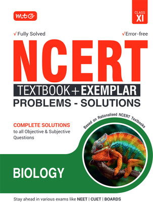 MTG NCERT Textbook + Exemplar Problem Solutions Class 11 Biology | Complete Solutions to All Objective & Subjective Questions(Paperback, MTG Editorial Board)