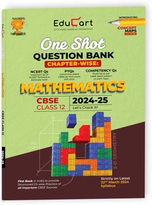 (OLD) Educart CBSE Class 12 MATHEMATICS One Shot Question Bank 2024-25 (for 2025 exam)(English, Paperback, unknown)