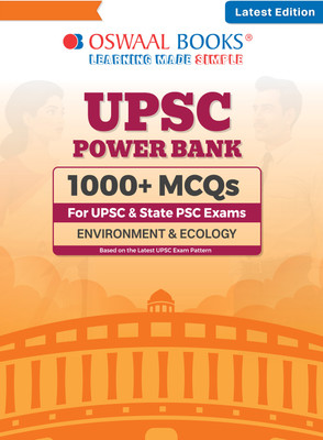 Oswaal Upsc Power Bank:1000+ MCQS for Upsc and State Pscs Exams Enviro(English, Paperback, unknown)