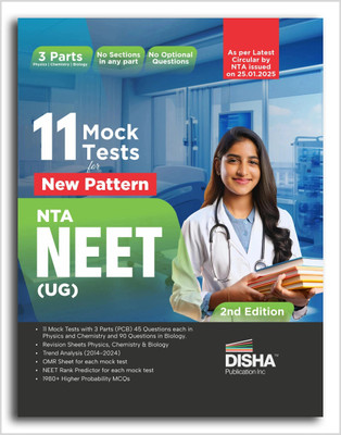 11 Mock Test for New Pattern Nta Neet(English, Paperback, unknown)