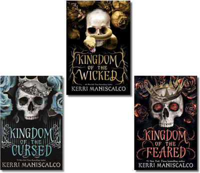Kingdom of the Wicked Series 3 Set Books (Kingdom of the Feared, Kingdom of the Cursed & Kingdom of the Wicked) by Kerri Maniscalco, Paperback, English  - with Bookmark for Booklovers(Paperback, Kerri Maniscalco)