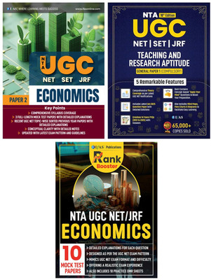 UGC NET Economics  - Paper 2, Mock Test and Paper 1 Books 2025 [3 Books Set] | Previous Year Solved Papers, Mock Test and Practice Questions Bank Books | Best Seller Previous Year Question Paper PYQ Books for NTA UGC NET/JRF and SET Economics Examinations (Paper 1 & Paper 2) in India | Includes 13 M