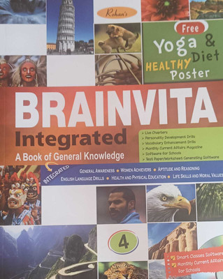 BRAINVITA INTEGRATED A BOOK OF GENERAL KNOWLEDGE CLASS 4(kolkata, ROHAN BOOK COMPANY PVT.LTD.)