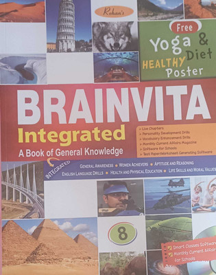 BRAINVITA INTEGRATED A BOOK OF GENERAL KNOWLEDGE CLASS 8(kolkata, ROHAN BOOK COMPANY PVT.LTD.)
