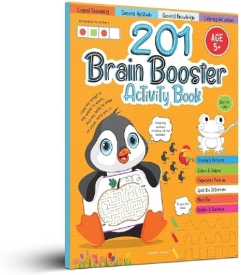 201 Brain Booster Activity Book - Fun Activities and Exercises for Children Tracing & Pattern, Colors & Shapes, Maze(English, Paperback, Wonder House Books)