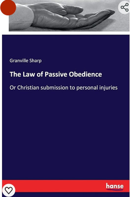 Law of passive obedience(Paperback, Sharp)
