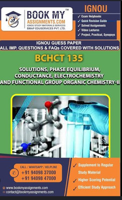 BCHCL-136: Chemistry Lab III : Solutions, Phase
equilibrium, Conductance, Electrochemistry and Functional Group Organic Chemistry-II(Paperback, Sanjiv Kumar)