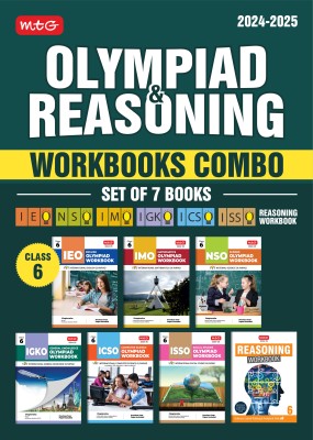 MTG NSO-IMO-IEO-NCO-IGKO-ISSO Olympiad Workbook and Reasoning Book Combo Class 6 (Set of 7 Books) | MCQs, Previous Years Paper & Achievers Section - SOF Olympiad Preparation Books For 2024-25 Exam(Paperback, MTG Editorial Board)