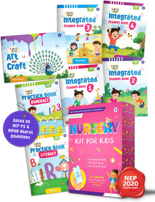 Pre-school Nursery Kit for Kids 3+ years | Pre-Primary/Kindergarten - Integrated, Art & Craft, Literacy and Numeracy Practice Books with Kinder Trails App | NEP 2020 Compliant(Paperback, Target Publications)