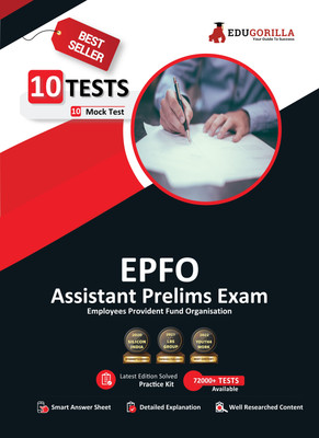 UPSC EPFO Assistant Prelims Exam  - 2024 | 10 Full Length Mock Tests (1000+ Solved Questions) | Free Access to Online Tests(English, Paperback, Edugorilla)