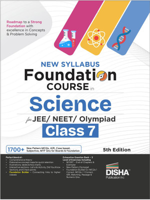 Disha New Syllabus Foundation Course in Science Class 7 for JEE/ NEET/ Olympiad Exams 5th Edition | New NCERT Concepts | Advance Problem Solving Skills for Class 7(Paperback, Disha Experts)