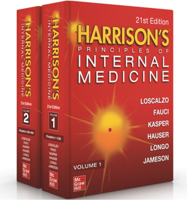 HARRISON'S PRINCIPLES OF INTERNAL MEDICINE – 2 VOLUMES || 21st EDITION (Set Of 2 Books)(Hardcover, Loscalzo)