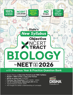 Disha New Syllabus Objective NCERT Xtract Biology for NEET 2026 (UG) with Previous Year & Practice Question Bank | Theory, NCERT MCQs, Tips on your Fingertips, Neet PYQs, 3 Mock Tests | 10th edition(Paperback, Disha Experts)