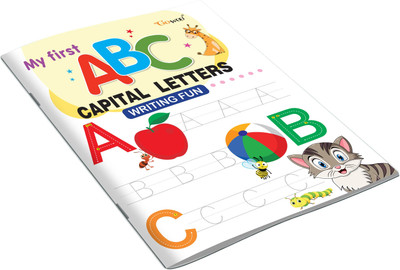 My First Capital Letters ABC Writing Fun: Counting & Puzzle Activities, Preschool Tracing Workbook, Kids Early Learning Guide, Beginner’s Creative Study Book.(Paperback, GOWOO)