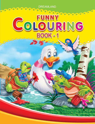 Funny Colouring Part - 1  - | Cute, Creative & Funny Colouring Book for Kids Ages 2-6 | 32 Pages of Silly Animal Pictures & Imaginative Scenes | Ideal for Early Learning, Fine Motor Skills & Hours of Colouring Fun(English, Paperback, unknown)