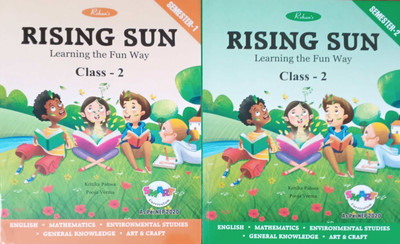 Rising Sun Learning The Fun Way class 2 semester 1&2(Pepper back, Manju Bal Krishan panda)