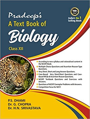 Pradeep's a Text Book of Biology for Class 12 (Examination 2023-24)(English, Paperback, unknown)