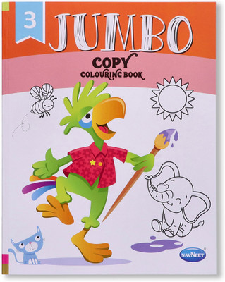 Jumbo Copy Colouring Book 3(English, Hardcover, unknown)
