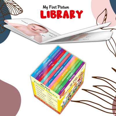 My First mini Learning Library Set for Kids (Yellow Edition) : Collection of early learning board books, My first mini library, Preschool Kids Book, 12 Learning books for kids(Board Book, GO WOO)
