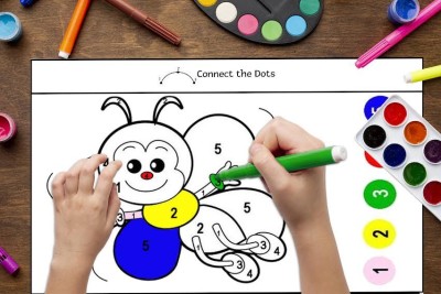 Dot to dot Activity Puzzle for Kids Age 4-6, 6-8 Year Olds |Dot to Dot Filled with Cute Drawing with Colorable Pages |Connect The Dots |Colors are Not Include (A4 Size Pages,25 Pages)  - Activity Book for Kids - Dot to Dot - 3 Years to 5 Years old - Early Learning - Activity Book for Toddlers, Nurse