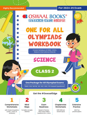 Oswaal One for All Olympiad Workbook Class 2 Science for 2024-25 Exam(English, Paperback, unknown)