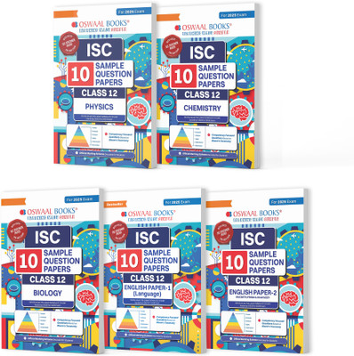 Oswaal ISC 10 Sample Question Papers Class 12 (Set of 5 Books) Physics ...