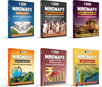 Pw Upsc Mindmaps Combo Set of 6 Books for Upsc/Psc Competitive Examina(English, Hardcover, unknown)